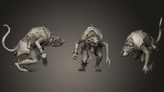 Figurines heroes, monsters and demons (Moulder Slave9, STKM_1020) 3D models for cnc
